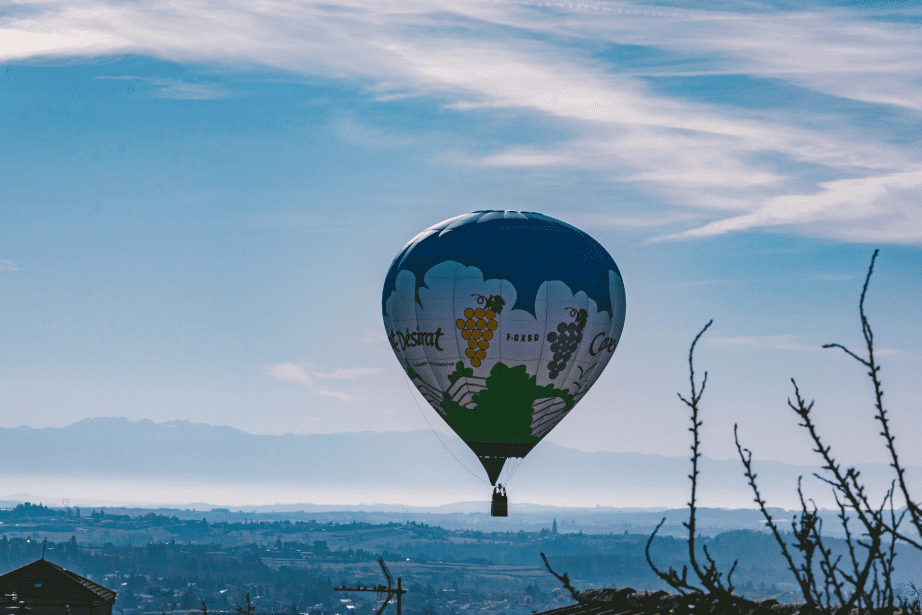 Heißluftballon fahrt